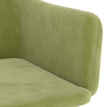 Eetkamerstoelen 2 St Fluweel Lichtgroen