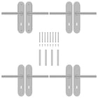 Deurklinkensets 2 St Met Bb-Deadlock Roestvrij Staal
