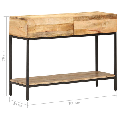 Wandtafel 100X35X76 Cm Massief Mangohout