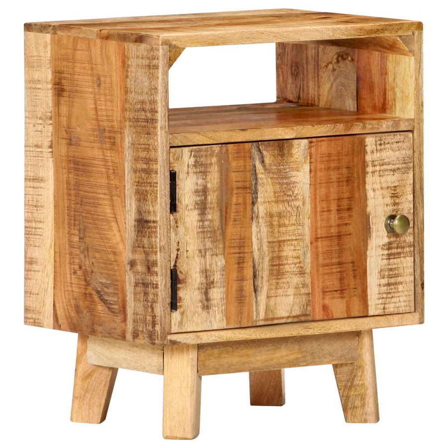 Nachtkastje 40X30X50 Cm Ruw Mangohout