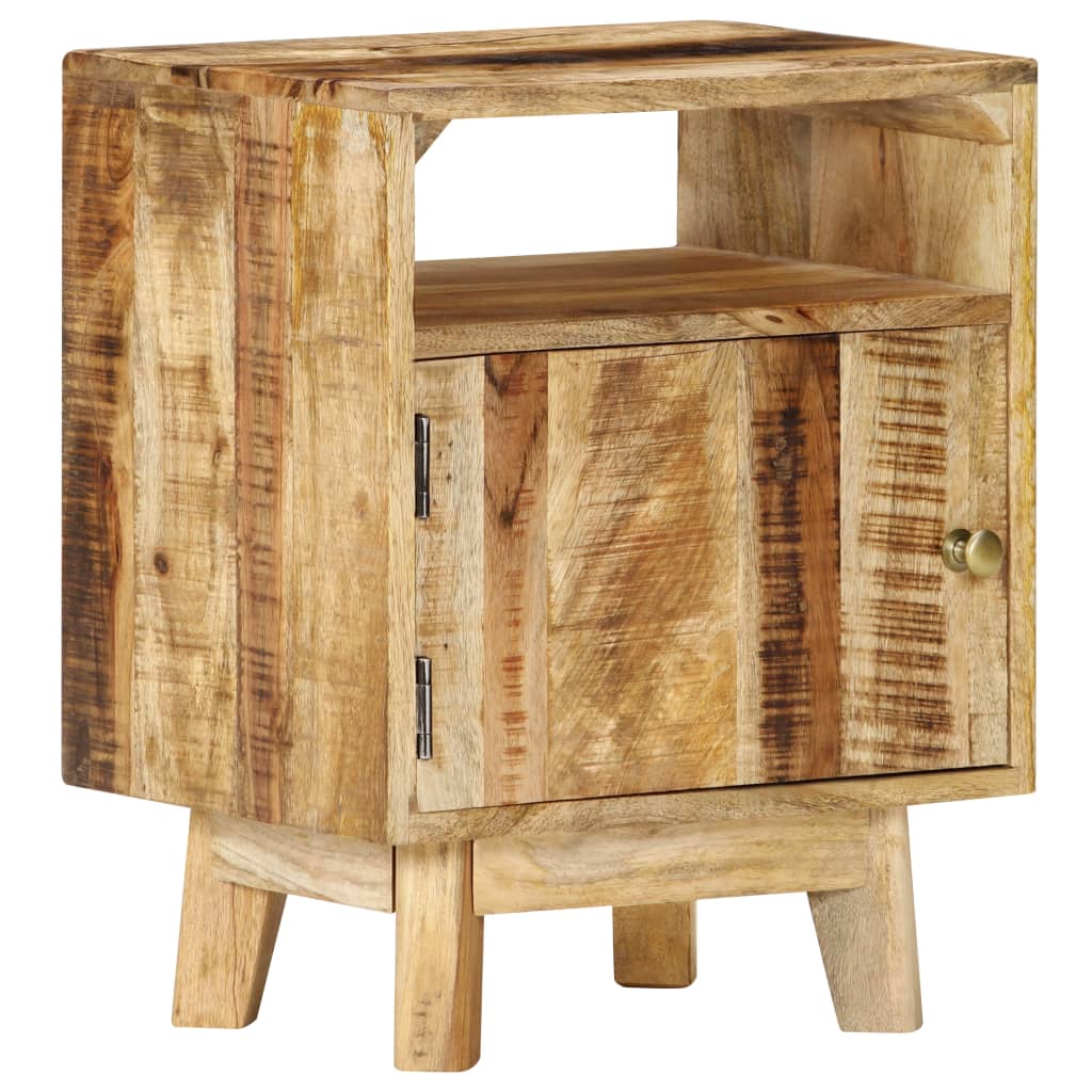 Nachtkastje 40X30X50 Cm Ruw Mangohout