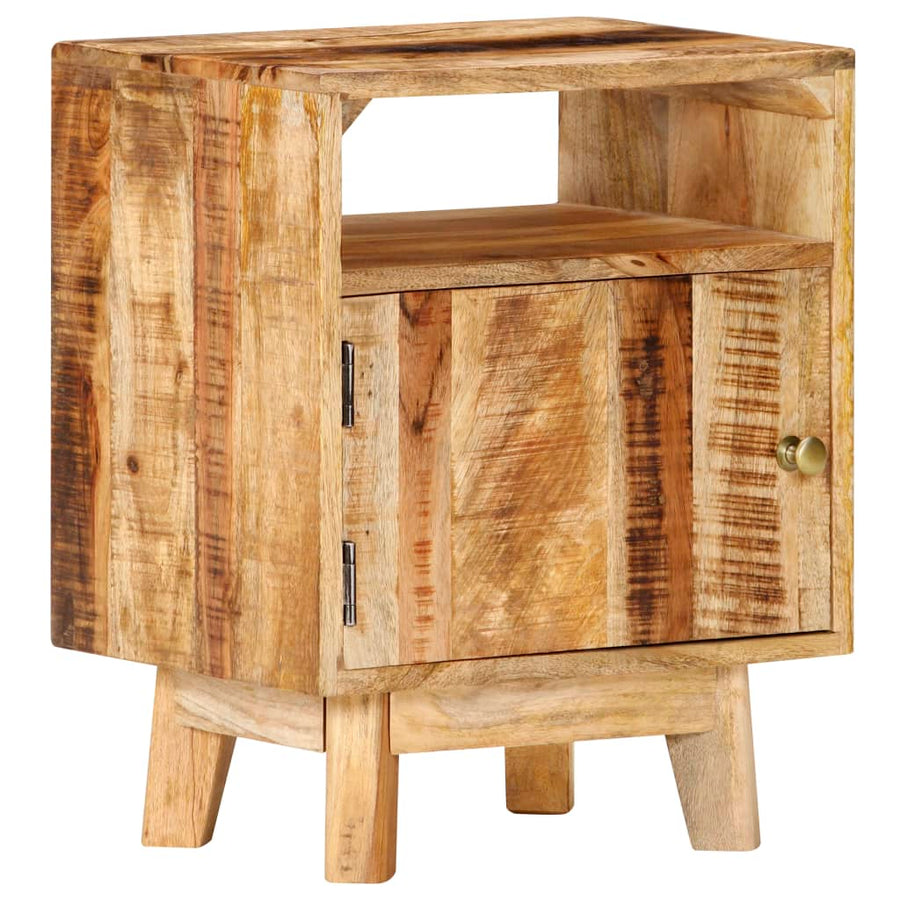 Nachtkastje 40X30X50 Cm Ruw Mangohout