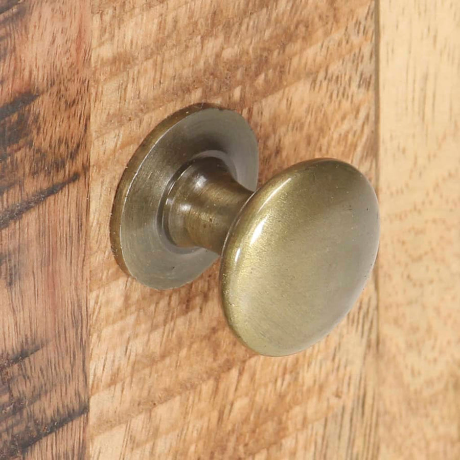 Nachtkastje 40X30X50 Cm Ruw Mangohout
