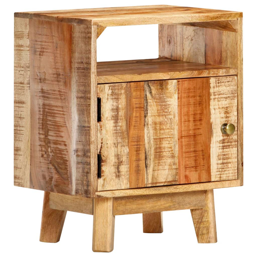 Nachtkastje 40X30X50 Cm Ruw Mangohout