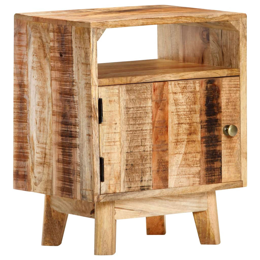 Nachtkastje 40X30X50 Cm Ruw Mangohout