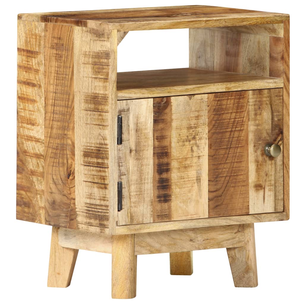 Nachtkastje 40X30X50 Cm Ruw Mangohout