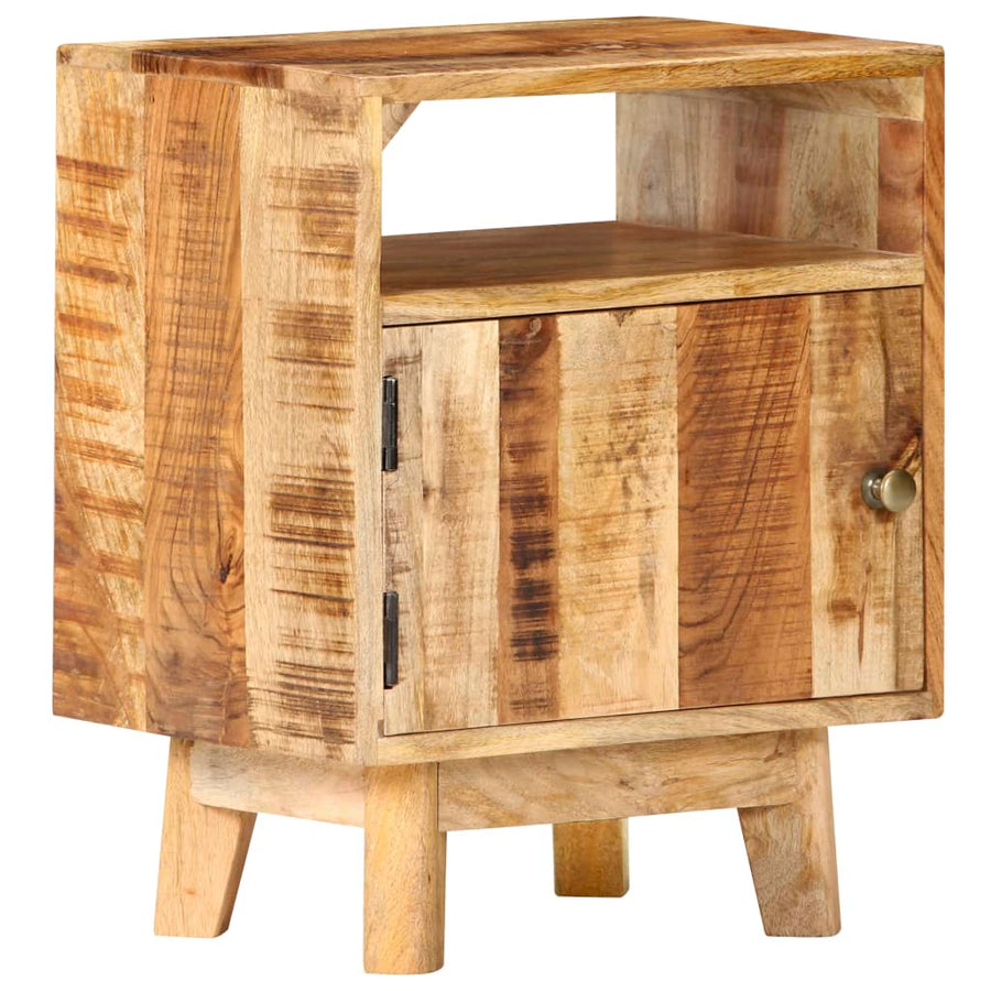 Nachtkastje 40X30X50 Cm Ruw Mangohout