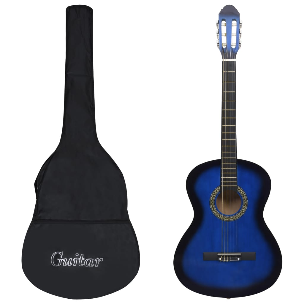 Gitaar Klassiek Beginner Met Tas 4/4 39 Blauw