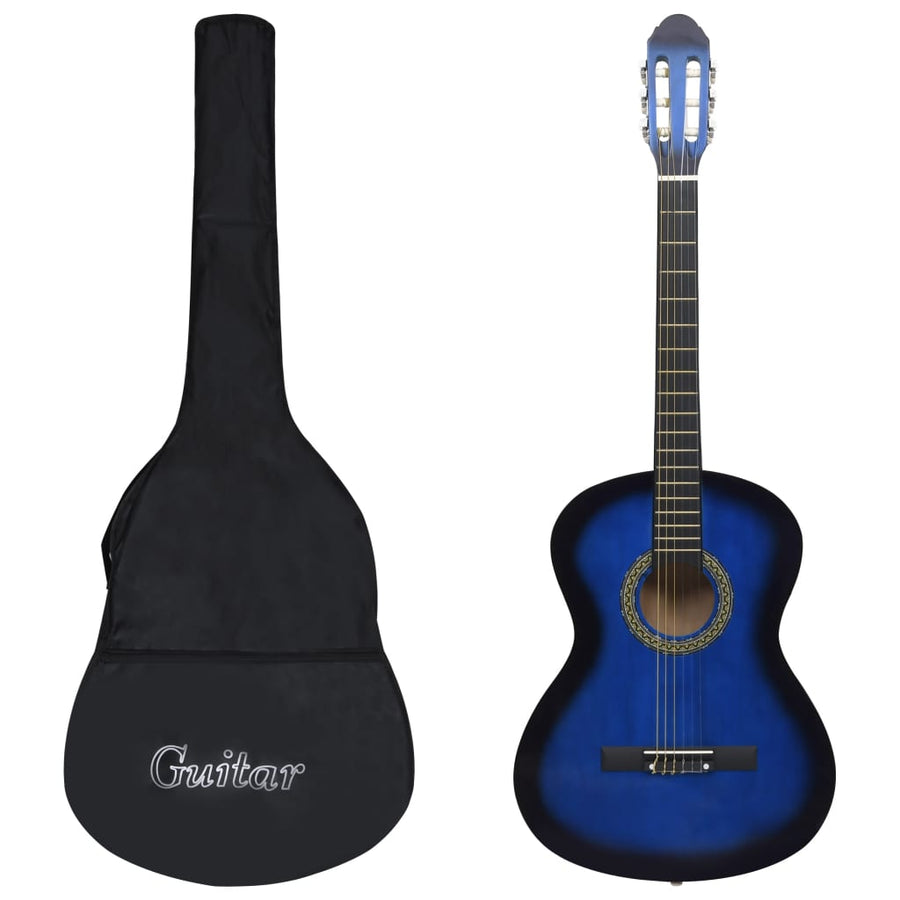 Gitaar Klassiek Beginner Met Tas 4/4 39 Blauw