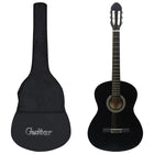 Classical Guitar Beginner with Bag 4/4 39" Black