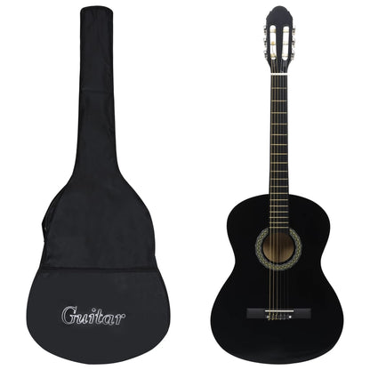Gitaar Klassiek Beginner Met Tas 4/4 39 Zwart