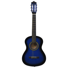 Gitaar Klassiek Beginner Kinderen Met Tas 1/2 34 Blauw