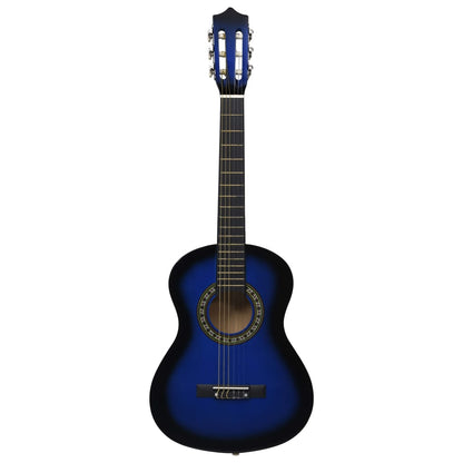 Gitaar Klassiek Beginner Kinderen Met Tas 1/2 34 Blauw
