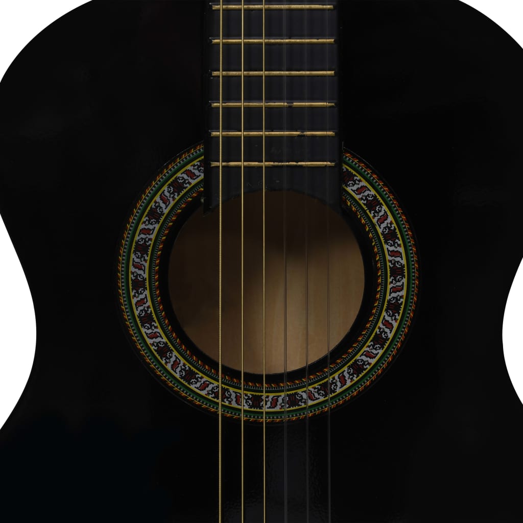 Gitaar Klassiek Beginner Kinderen Met Tas 1/2 34 Zwart
