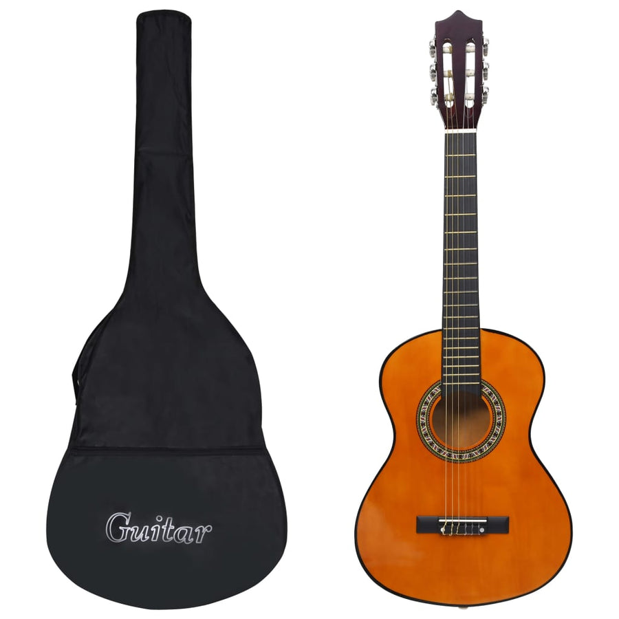 Gitaar Klassiek Beginner Kinderen Met Tas 1/2 34 Donkerbruin