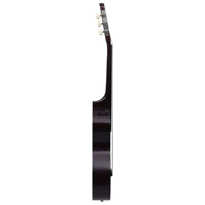 Gitaar Klassiek Beginner Kinderen Met Tas 1/2 34 Donkerbruin