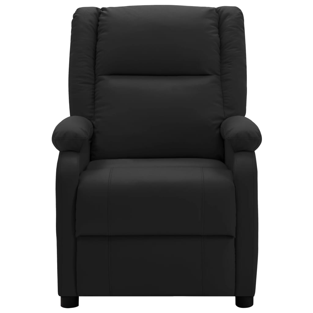 Massagestoel kunstleer zwart