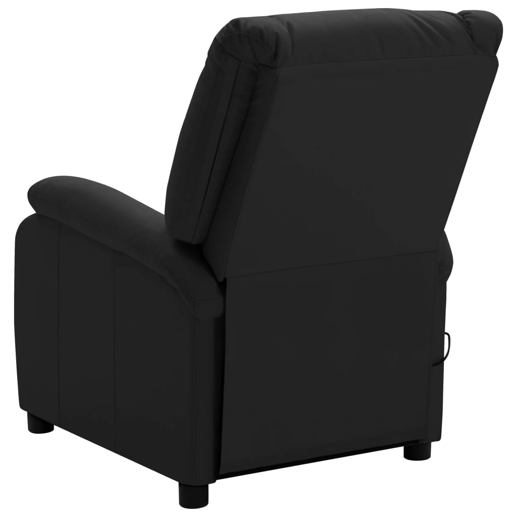 Massagestoel kunstleer zwart