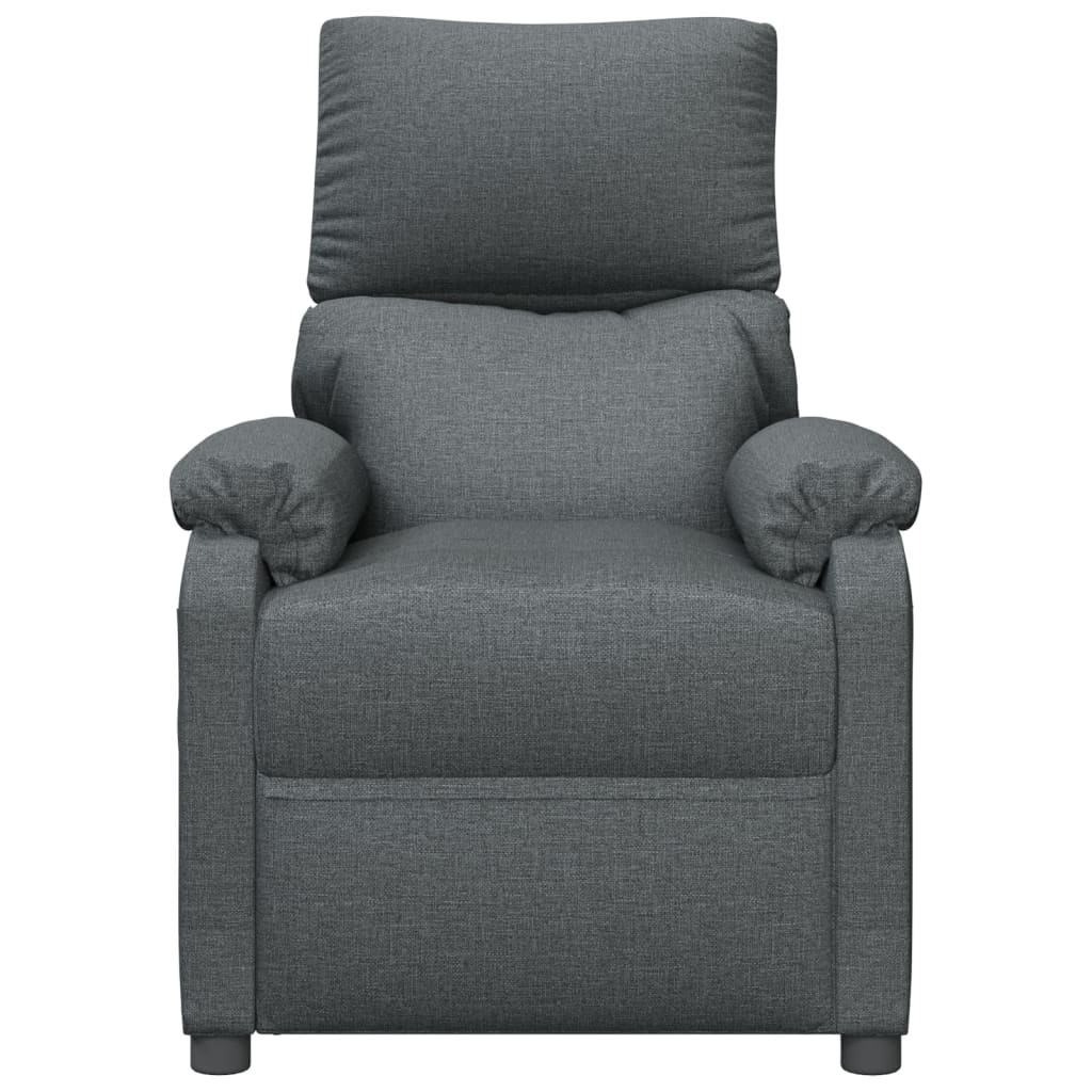 Massagestoel Stof Donkergrijs 1