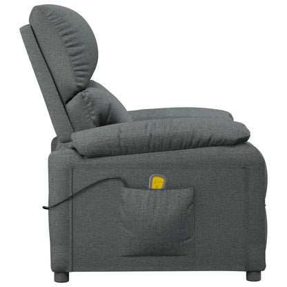Massagestoel Stof Donkergrijs 1