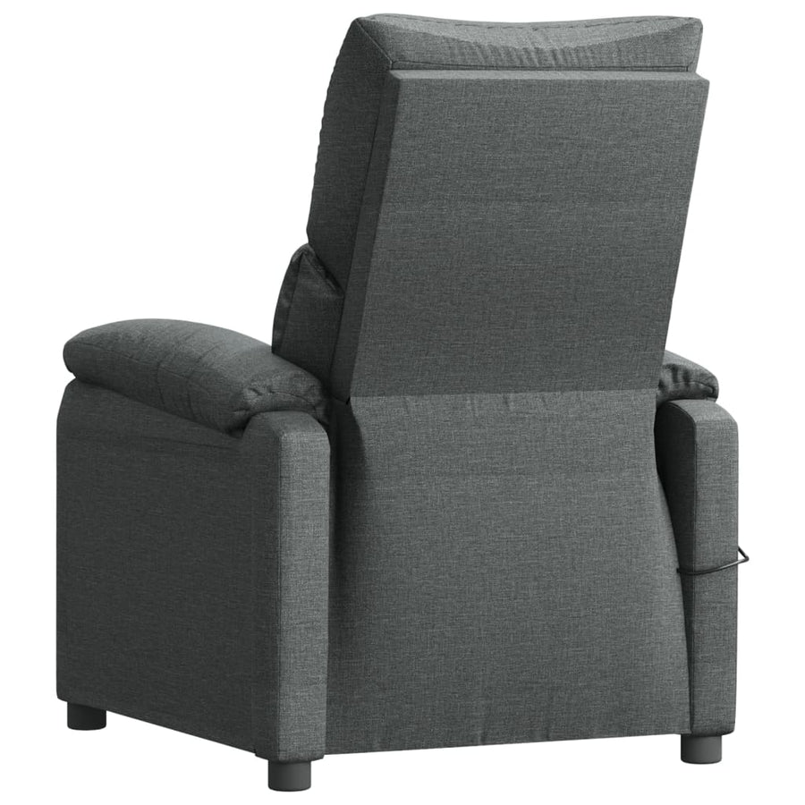 Massagestoel Stof Donkergrijs 1
