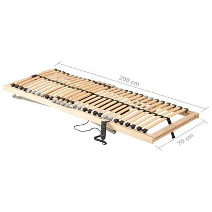 Lattenbodem Met 28 Latten 7 Zones Elektrisch 70 x 200 cm Verstelbaar (elektrisch)
