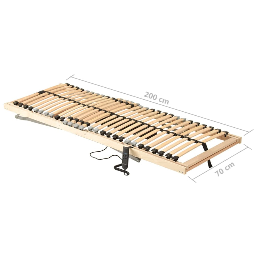 Lattenbodem Met 28 Latten 7 Zones Elektrisch 70 x 200 cm Verstelbaar (elektrisch)
