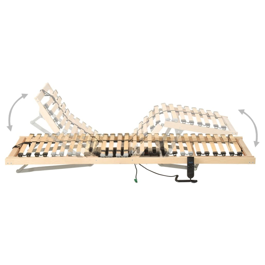 Lattenbodem Met 28 Latten 7 Zones Elektrisch 90 x 200 cm Verstelbaar (elektrisch)