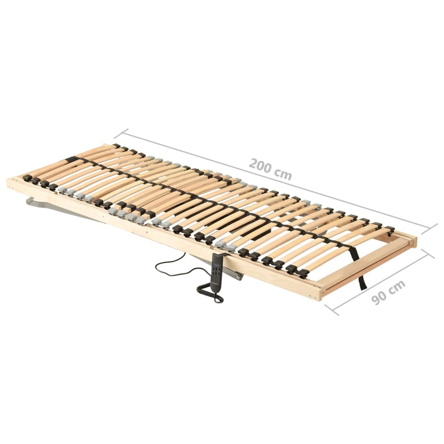 Lattenbodem Met 28 Latten 7 Zones Elektrisch 90 x 200 cm Verstelbaar (elektrisch)