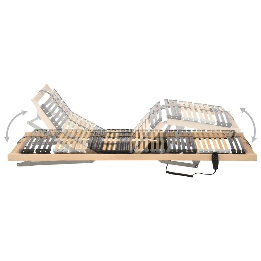 Lattenbodem Met 42 Latten 7 Zones Elektrisch 80 x 200 cm Verstelbaar (elektrisch)