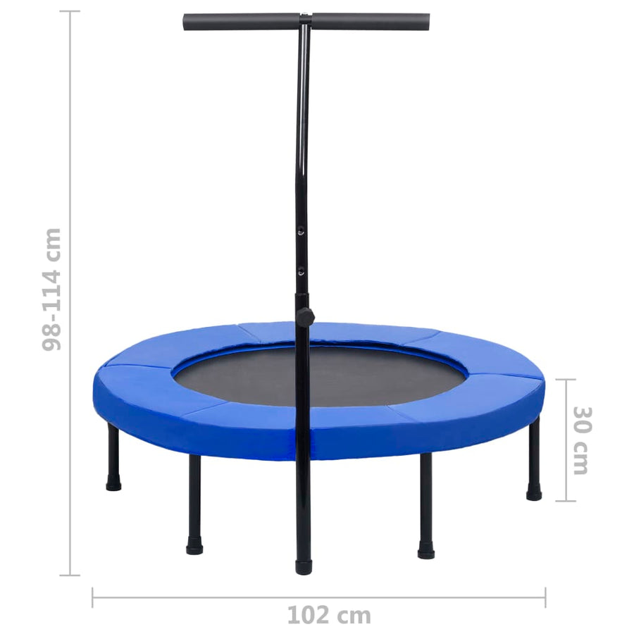 Fitnesstrampoline Met Handgreep En Veiligheidsmat 1