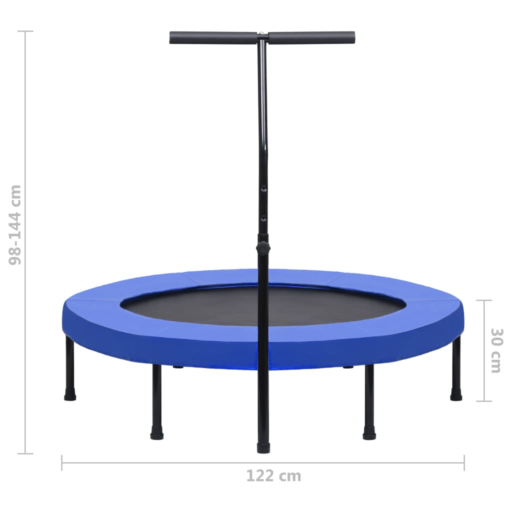 Fitnesstrampoline Met Handgreep En Veiligheidsmat 122 Cm