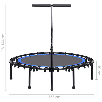 Fitnesstrampoline Met Handgreep 122 Cm