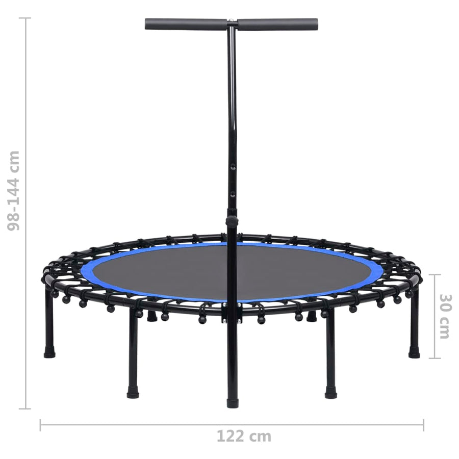 Fitnesstrampoline Met Handgreep 122 Cm