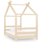 Children's bed frame solid pine 70x140 cm