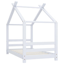 Kinderbedframe Massief Grenenhout 70 x 140 cm Wit