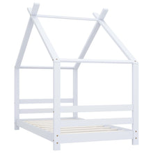 Kinderbedframe Massief Grenenhout 80 x 160 cm Wit