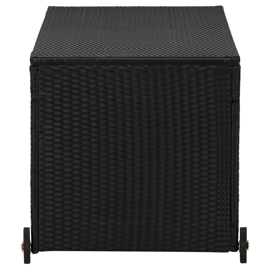 Tuinbox 120X65X61 Cm Poly Rattan Zwart
