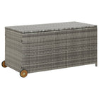 Tuinbox 120X65X61 Cm Poly Rattan Licht Grijs