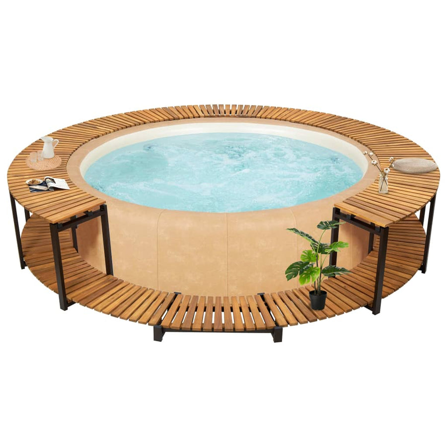 Spa-Ombouw 273X53 Cm Massief Acaciahout