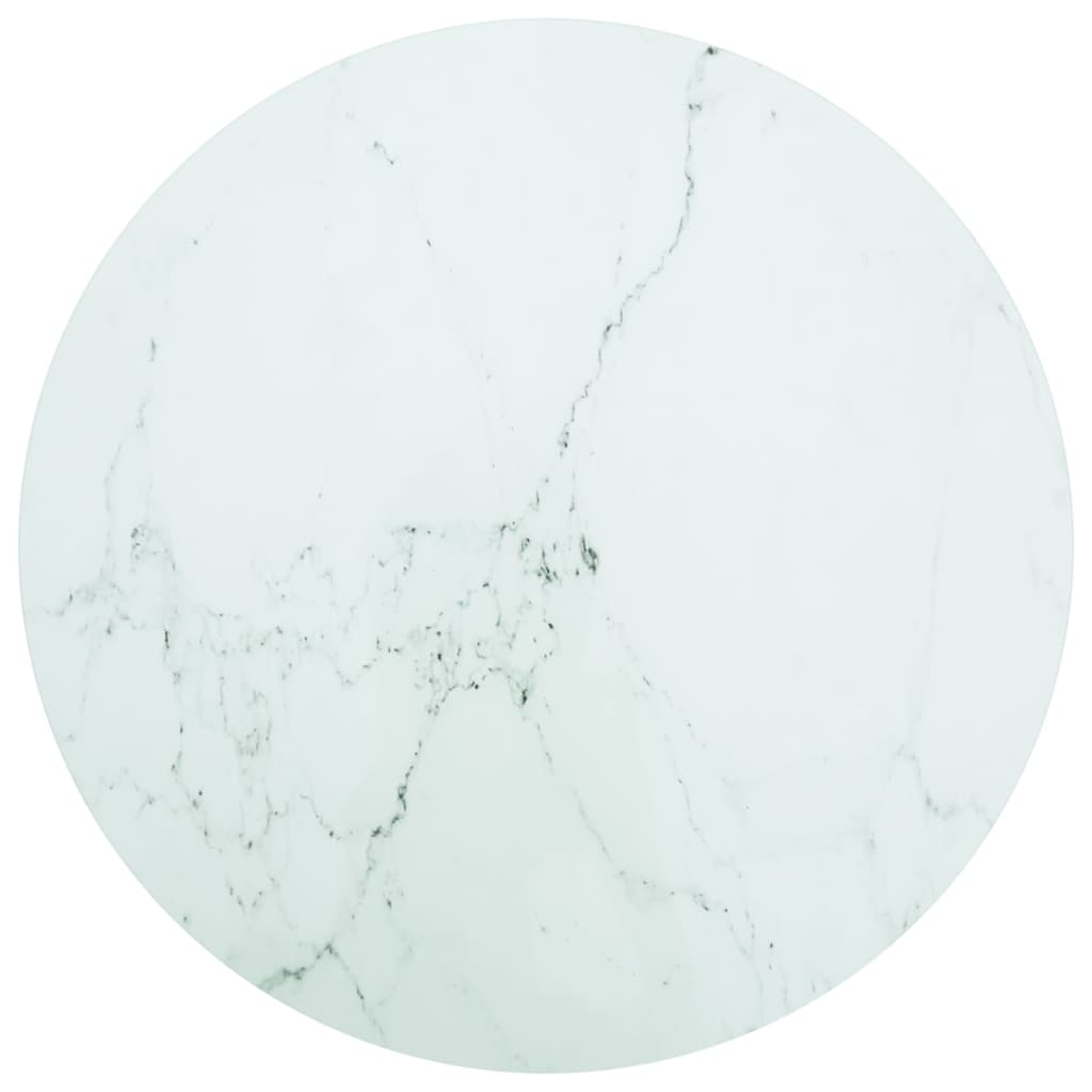 Tafelblad 70X70 Cm 6 Mm Gehard Glas Met Marmeren Design Zwart