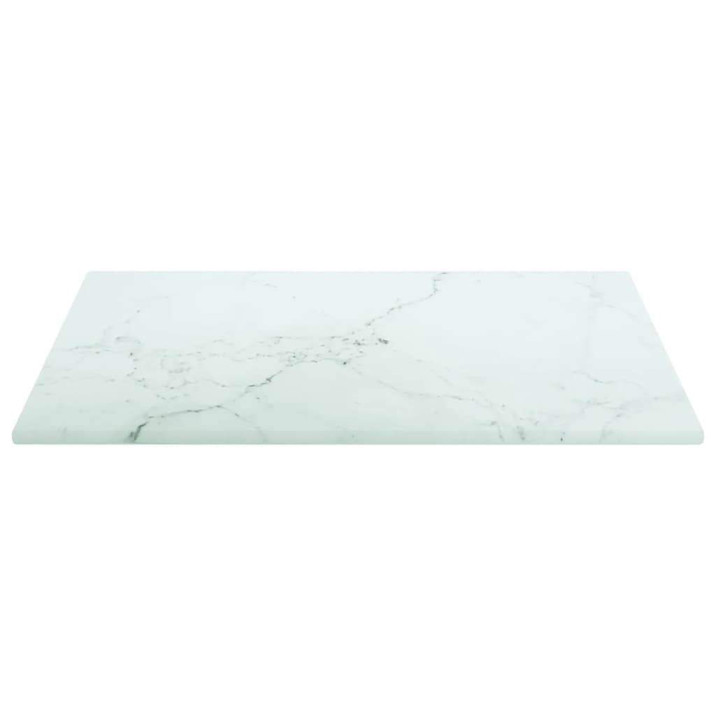 Tafelblad 30X30 Cm 6 Mm Gehard Glas Met Marmeren Design Wit 1 30 x 30 cm