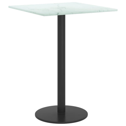 Tafelblad 30X30 Cm 6 Mm Gehard Glas Met Marmeren Design Wit 1 30 x 30 cm