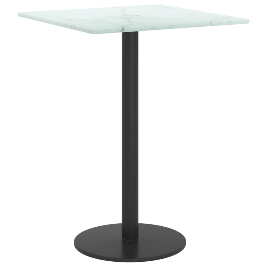 Tafelblad 30X30 Cm 6 Mm Gehard Glas Met Marmeren Design Wit 1 30 x 30 cm