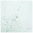 Tabletop 80x80 cm 6 mm tempered glass with white marble design