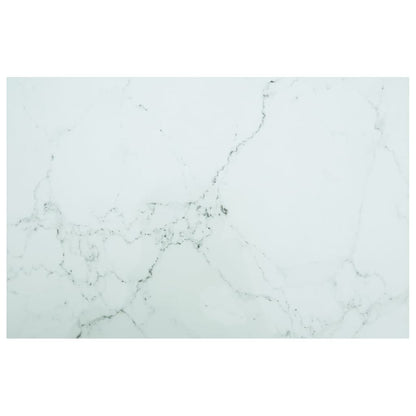Tafelblad 70X70 Cm 6 Mm Gehard Glas Met Marmeren Design Zwart