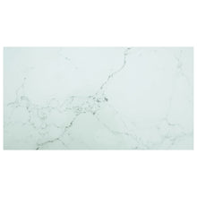 Tafelblad 8 Mm Gehard Glas Met Marmeren Design 120 x 65 cm Wit