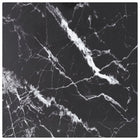 Tabletop 30x30 cm 6 mm tempered glass with black marble design