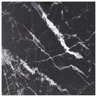 Tafelblad 60x60 cm gehard glas marmer design zwart