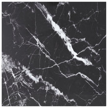 Tafelblad 70X70 Cm 6 Mm Gehard Glas Met Marmeren Design Zwart